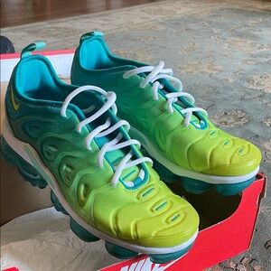Nike Kids Lime and Teal Sneakers